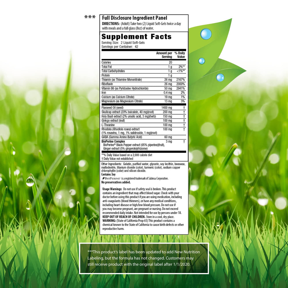 Irwin Naturals Stress-Defy bottle and label