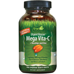 Irwin Naturals Urgent Rescue Mega Vita-C bottle front