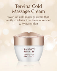 Close-up of transforming gommage texture during massage