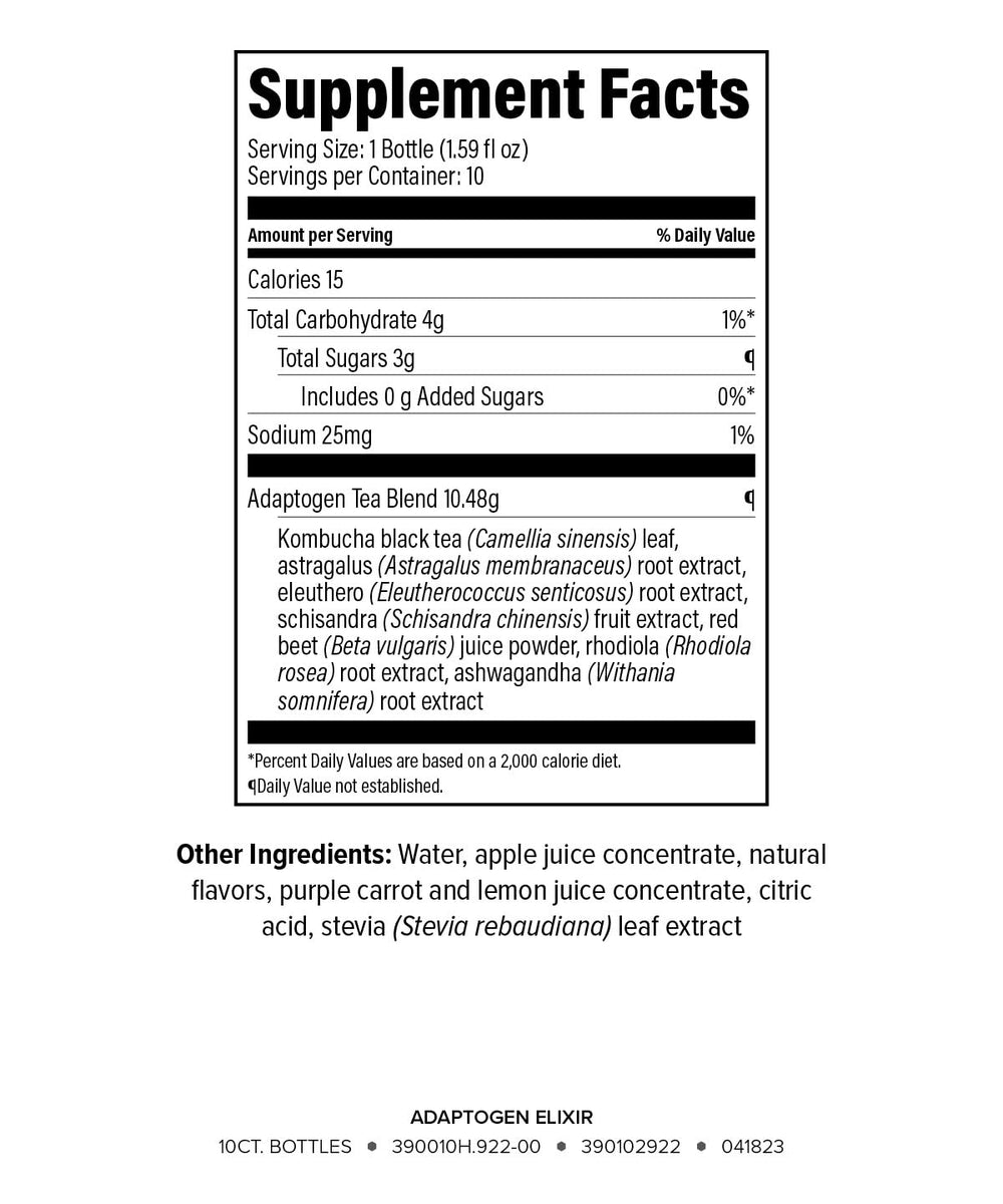 On-the-go Isagenix Adaptogen Elixir bottles arranged for display