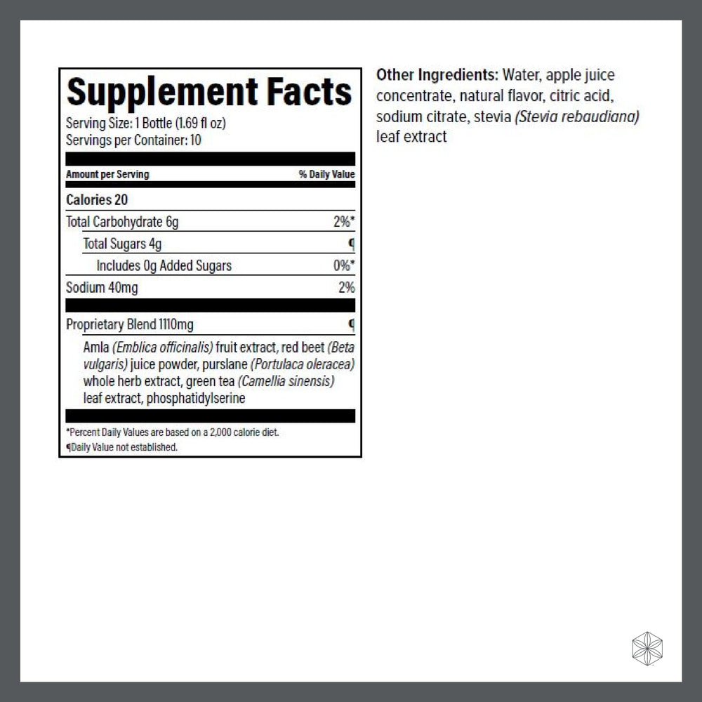 Liquid nootropic elixir with green tea extract