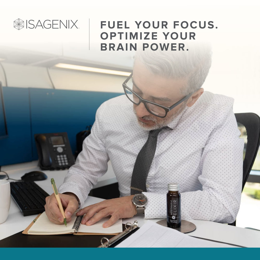 Isagenix Nootropic Elixir 10-bottle box packaging