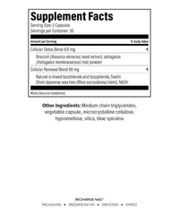 Capsules for Isagenix Recharge NAD close-up