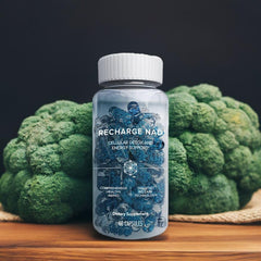 Close-up of timed-release capsule technology in Isagenix NAD