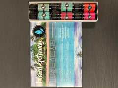Gift-ready packaging for Island Getaway six-set