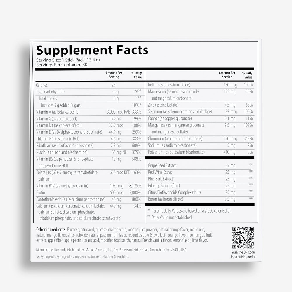 Isotonix gluten-free GMP label signaling trusted quality.