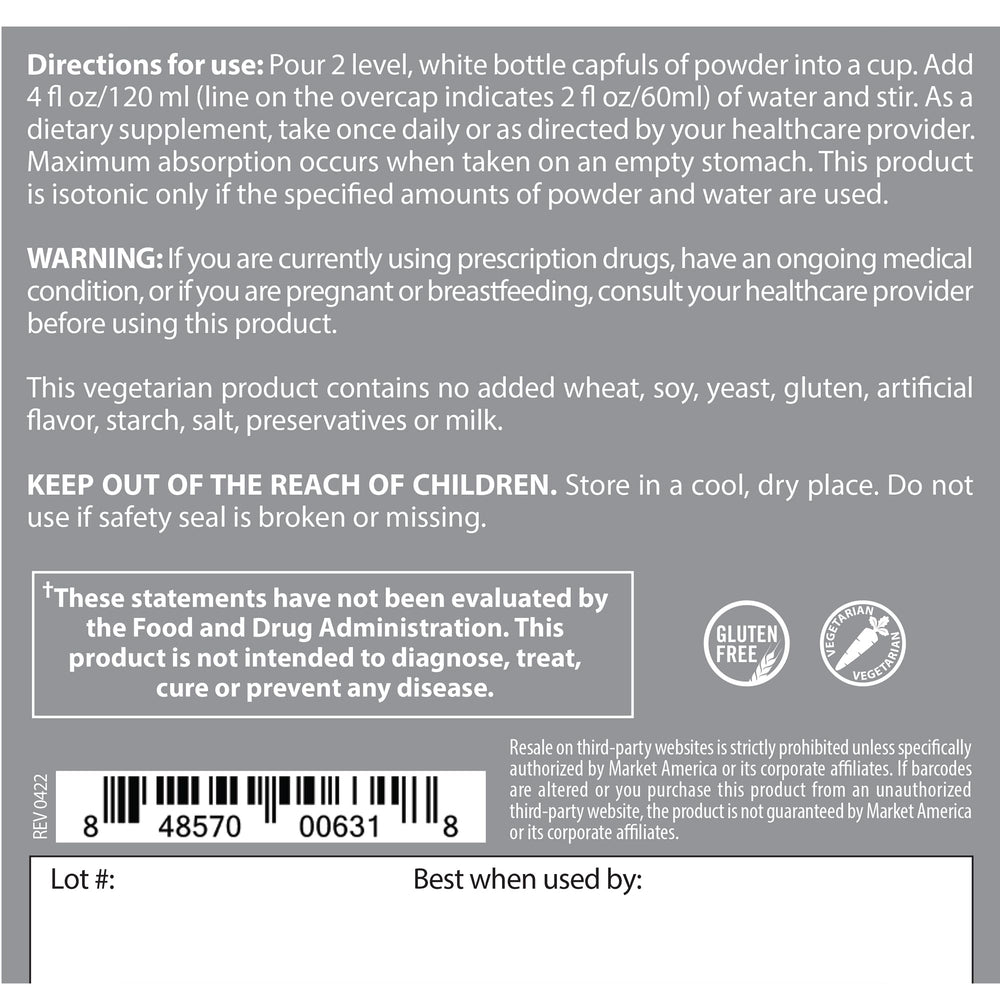 Isotonic powder formulation of OPC-3 Beauty Blend