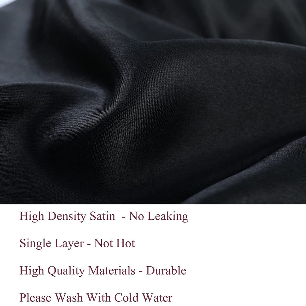 Isshin Beauty 2pc satin bonnet set maintains moisture and style.