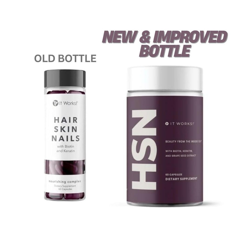 Close-up of keratin and biotin ingredient visuals
