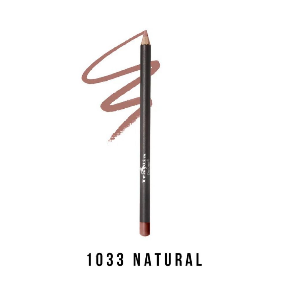Italia-Deluxe Ultra Fine Lip Liner 1033 Natural application demo illustrating smooth glide