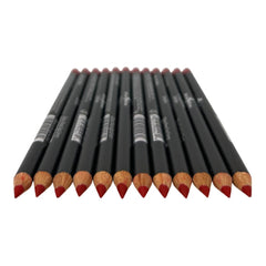 Italia-Deluxe Ultra Fine Lip Liner 1047 Hot Red precision close-up for clean lines.
