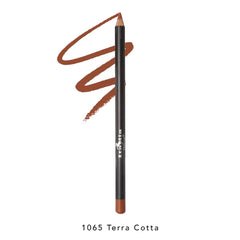 Italia-Deluxe Ultra Fine Lip Liner wooden pencil showing long wear and precise edging.