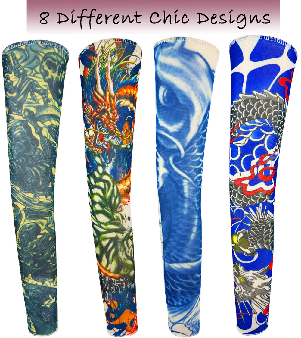 iToolai tattoo sleeve skull pattern offers bold style and sun protection for daily wear.