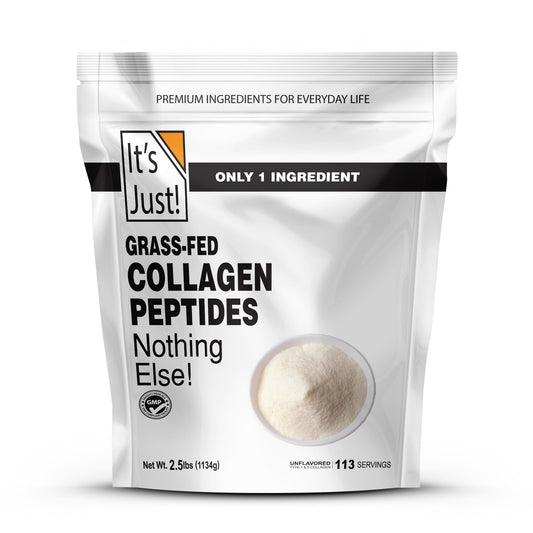 Front packaging of It's Just Collagen Peptides 40 oz grass-fed bovine