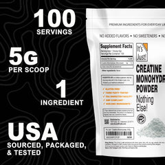Packaging indicating no fillers and no added flavor