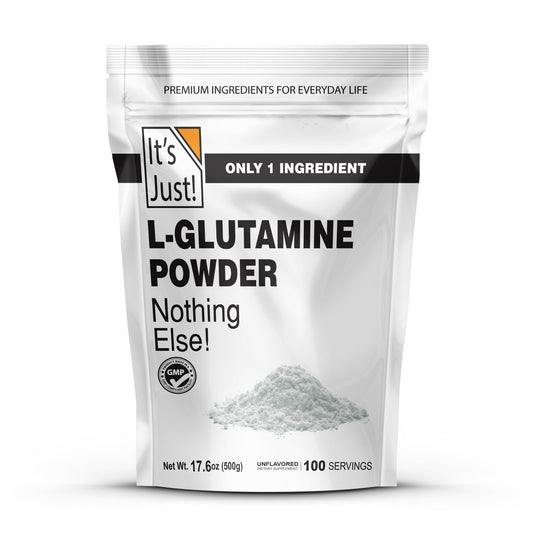 It's Just! L-Glutamine Powder 500 g front view