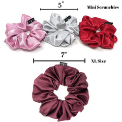 Iuptown Chic satin scrunchie pink easy care and durable daily wear
