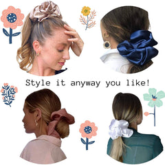 Iuptown Chic sleep hair holder scrunchie pink keeps strands neat overnight