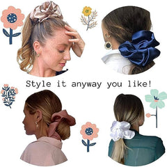 IUPTOWN CHIC XL scrunchie high ponytail demonstrates secure, stylish updo.