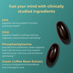 Bottle label highlighting EPA and DHA