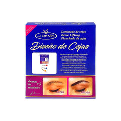 J. Denis Eyebrow Design Kit close-up application demonstration for precise styling.