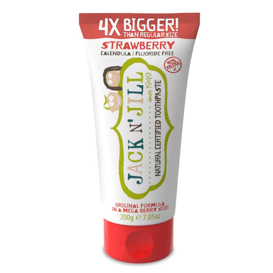 Jack N' Jill Mega Toothpaste 7.05 oz strawberry packaging