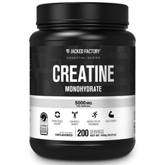 Jacked Factory Creatine Monohydrate 1000g tub with scoop