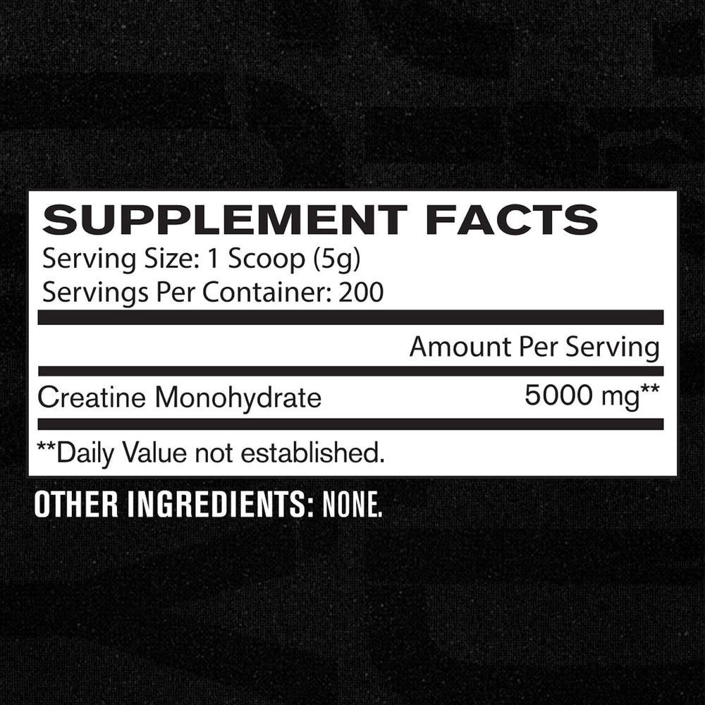 Front view of Jacked Factory Creatine Monohydrate packaging