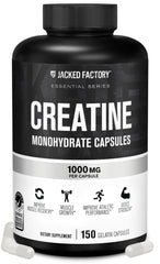 Bottle of Jacked Factory Creatine Monohydrate Capsules