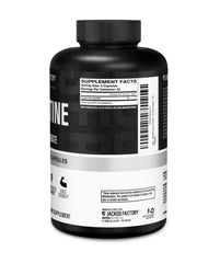 Creatine Monohydrate capsules with a scoop
