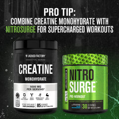 Vegan-friendly creatine monohydrate label