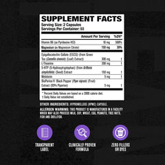 Lean PM ingredients panel highlights natural metabolism boosters and clean label.
