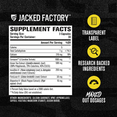 Jacked Factory Lean-XT Max packaging design on shelf