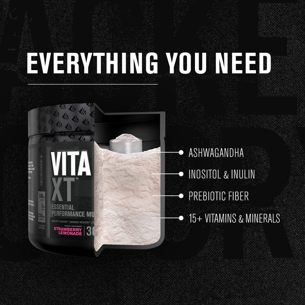 Serving scoop for Vita XT Strawberry Lemonade powder