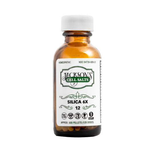 Jackson's #12 Cell Salt Silica 6X front view bottle