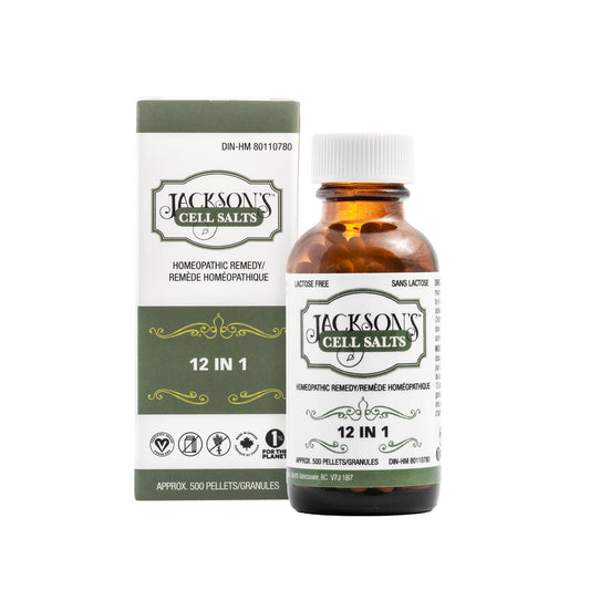 Jackson’s 12-in-1 Cell Salt Combo label on bottle