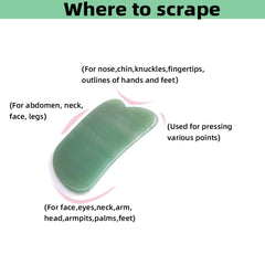 Gua sha board for face during massage