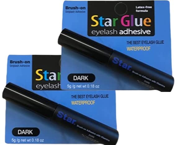 JAIDI Star Glue dark bottle pour for precise brush-on lash application.