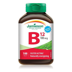 Jamieson B12 100 mcg methylcobalamin bottle