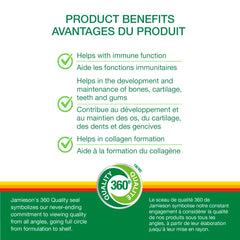 Front packaging of Jamieson Vitamin-C 330-count