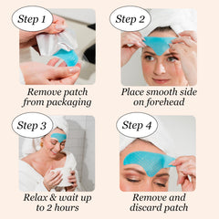 Illustration of ingredients: collagen, hyaluronic acid and centella asiatica