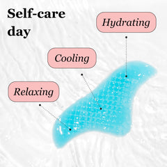 Nighttime skincare with forehead patch for hydration