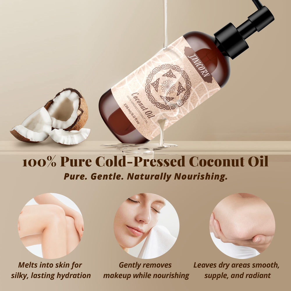 Coconut oil ingredients and purity details