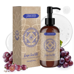 JANICORN Grape Seed Oil in a pump bottle