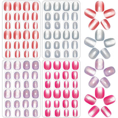 JANYUN cat-eye nails with dramatic color shifts for nightlife looks