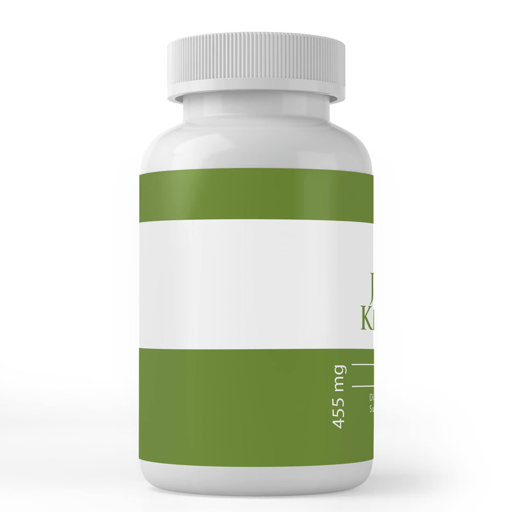 Single-ingredient Japanese Knotweed capsules close-up