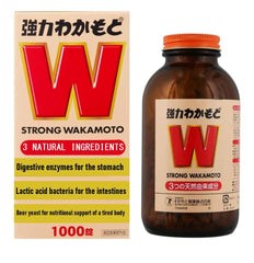 Bottle label of Japanese Strong WAKAM0T0 (1000) digestive health supplement