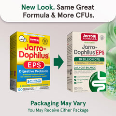 Front label of Jarrow Formulas Jarro-Dophilus EPS probiotic bottle