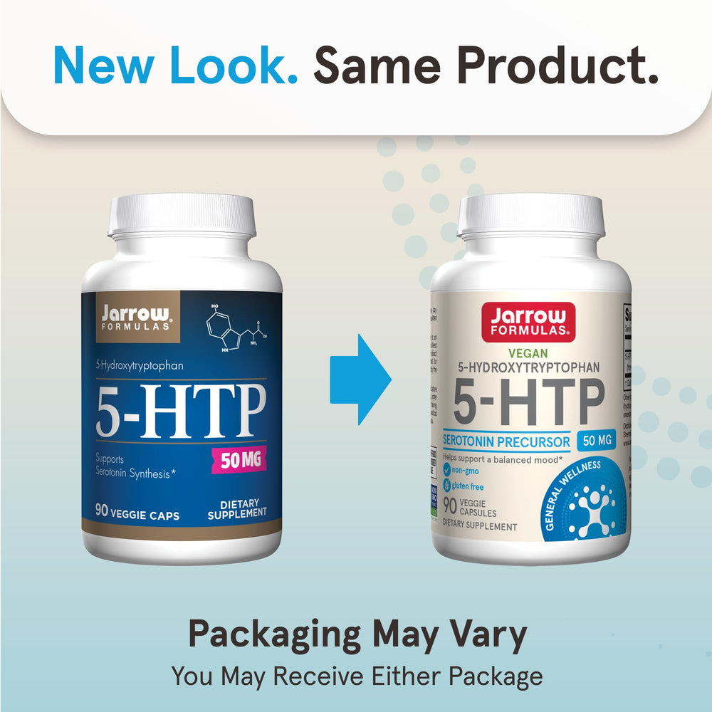 Nutrition facts panel for 5-HTP 100 mg
