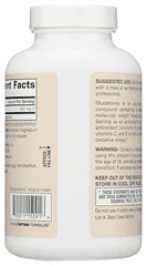Close-up of Jarrow Glutathione Reduced 500 mg bottle label